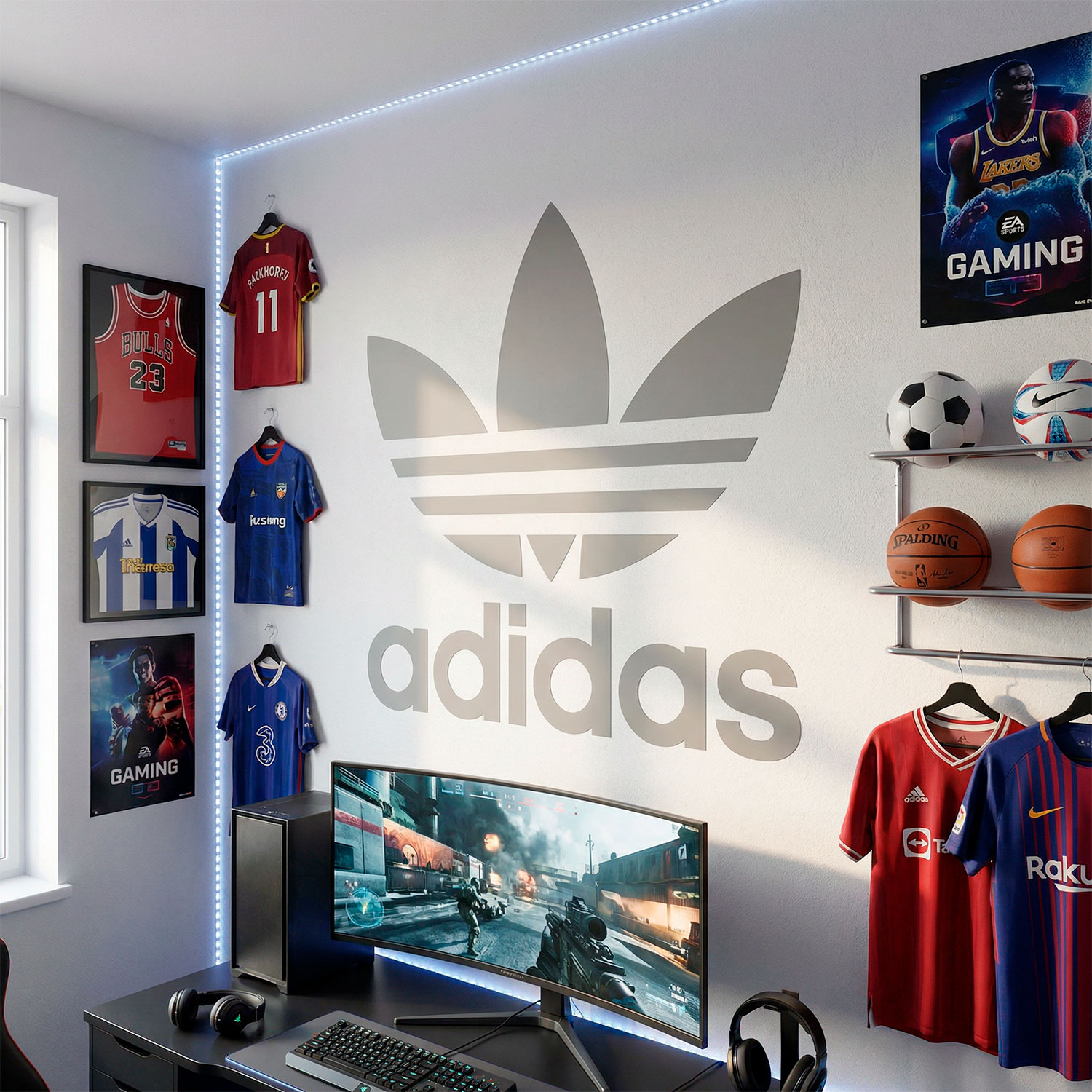 Stickers muraux: Premier logo de Adidas