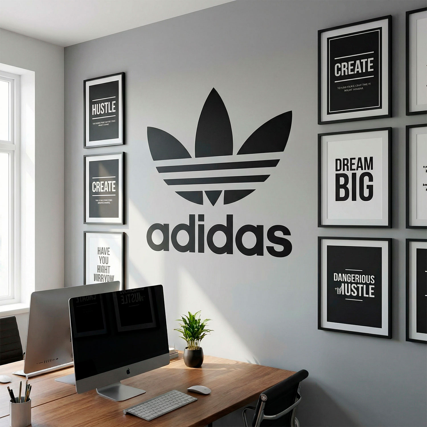 Stickers muraux: Premier logo de Adidas