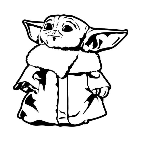 Stickers muraux: Baby Yoda