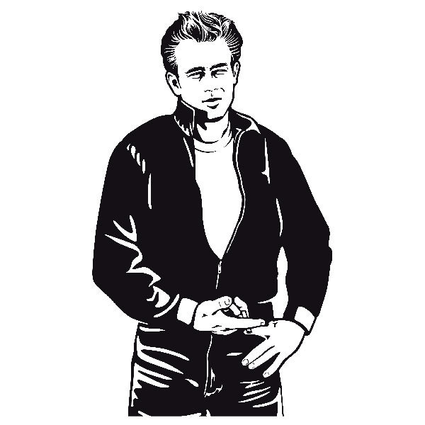 Stickers muraux: James Dean Bomber