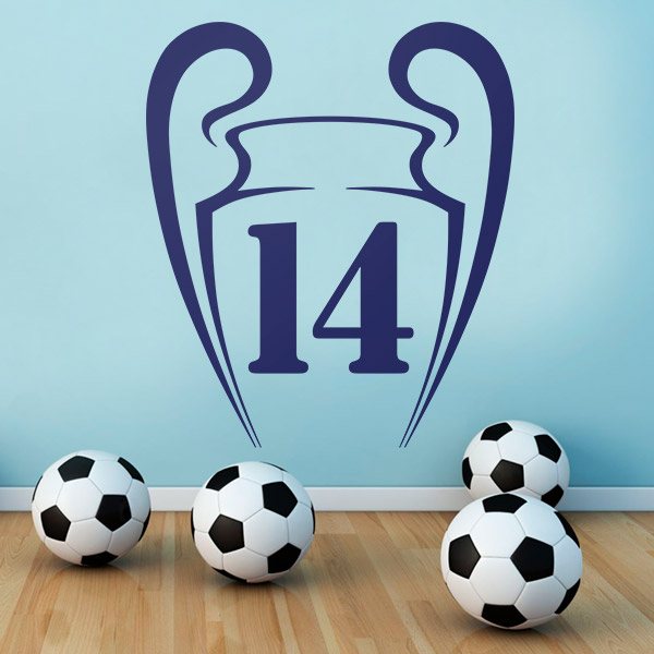 Stickers muraux: Real Madrid 14 Champions
