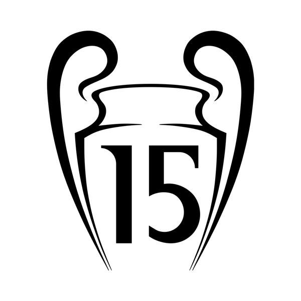 Stickers muraux: Real Madrid 15 Coupes des Champions
