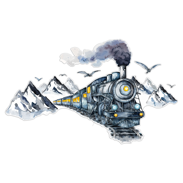 Stickers muraux: Train Polar Express