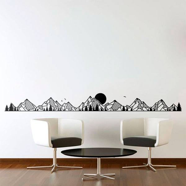 Stickers muraux: Paysage de montagnes