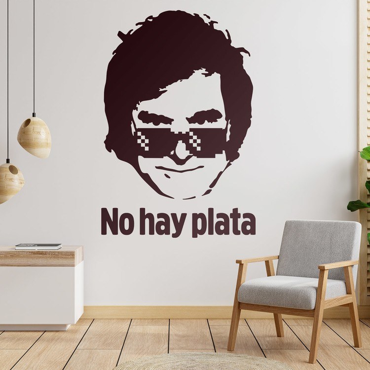 Stickers muraux: Javier Miley no hay plata