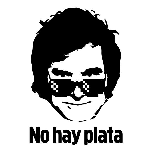 Stickers muraux: Javier Miley no hay plata