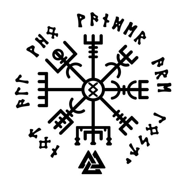 Stickers muraux: Sticker mural runes vikings