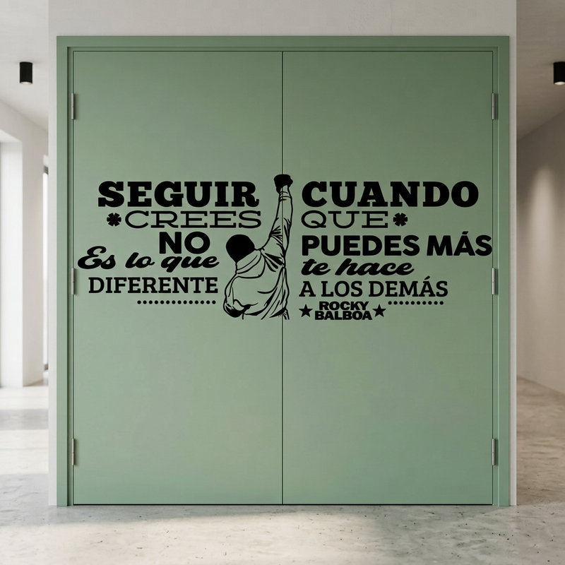 Stickers muraux: Vinyle d&eacute;coratif avec citation de motivation de Ro