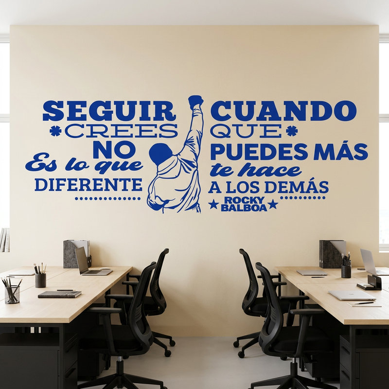 Stickers muraux: Vinyle d&eacute;coratif avec citation de motivation de Ro
