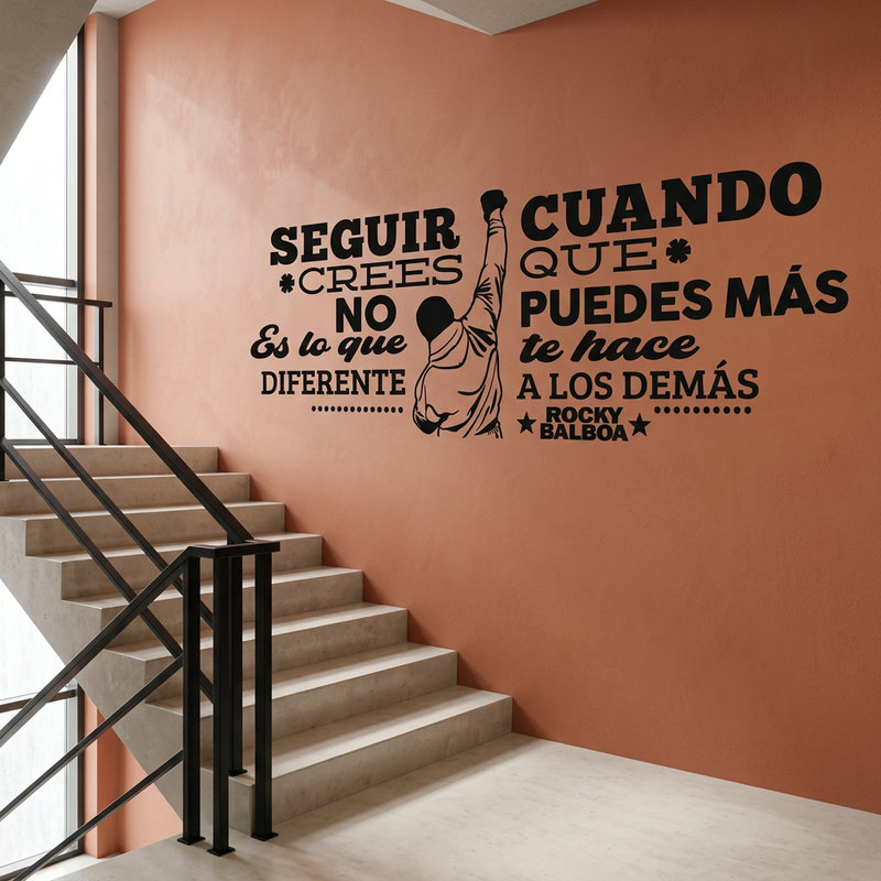 Stickers muraux: Vinyle d&eacute;coratif avec citation de motivation de Ro