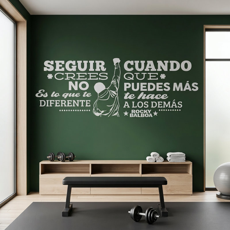 Stickers muraux: Vinyle d&eacute;coratif avec citation de motivation de Ro
