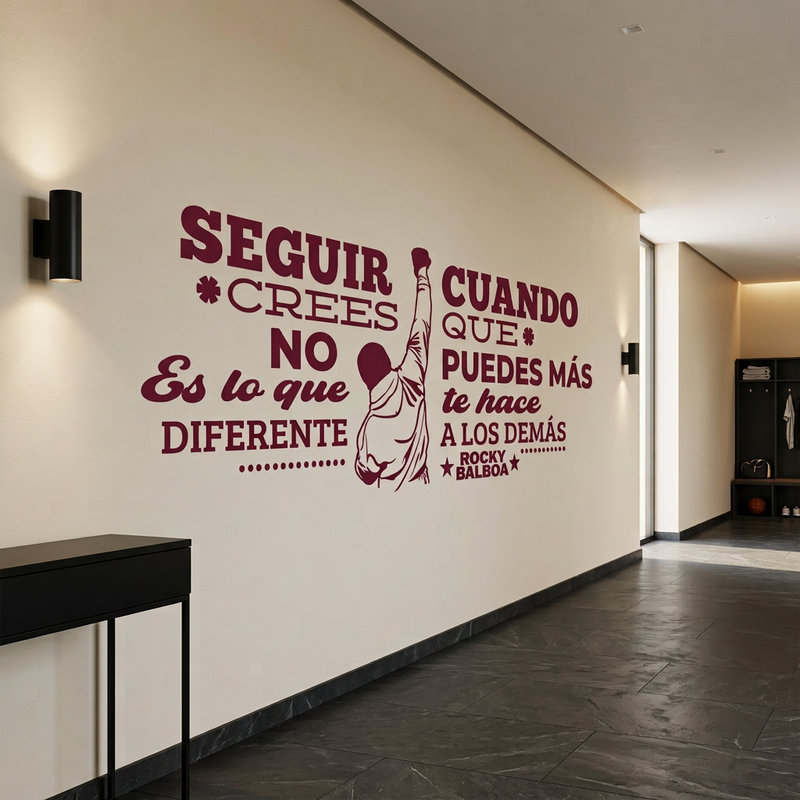 Stickers muraux: Vinyle d&eacute;coratif avec citation de motivation de Ro