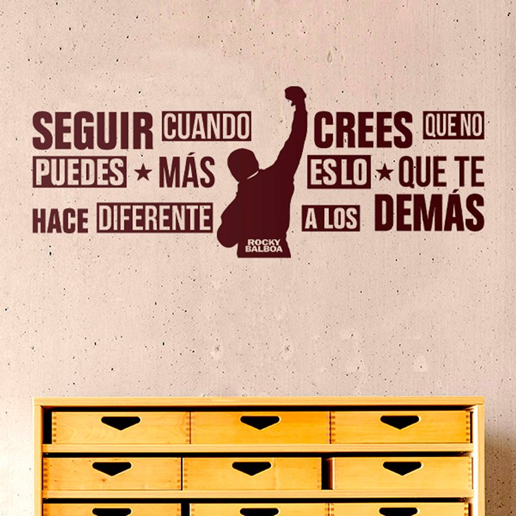 Stickers muraux: Vinyle décoratif avec citation motivationnelle de 