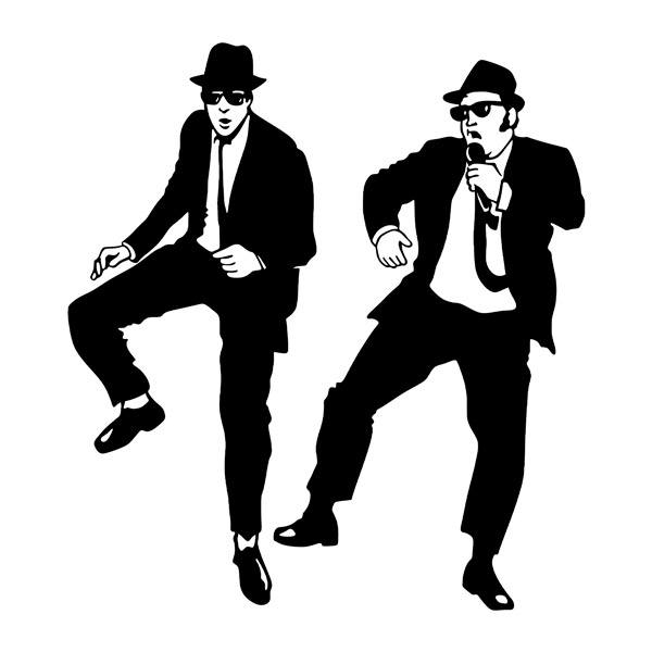 Stickers muraux: Blues Brothers Dansant