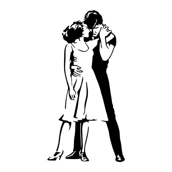 Stickers muraux: Danse Iconique de Dirty Dancing
