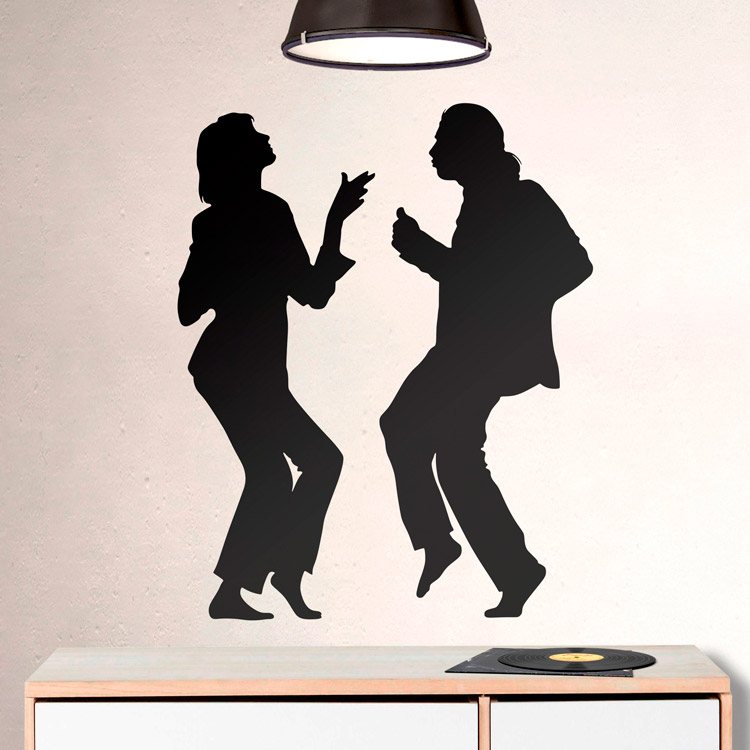 Stickers muraux: Danse Pulp Fiction Mia et Vincent