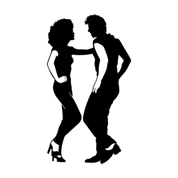 Stickers muraux: Danse John Travolta & Olivia Newton-John