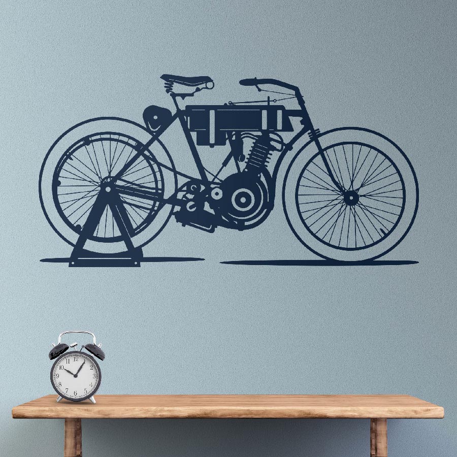 Stickers muraux: Schéma Moto Ancienne