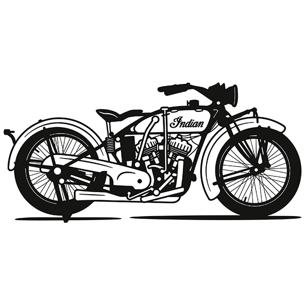 Stickers muraux: Moto Classique Indian