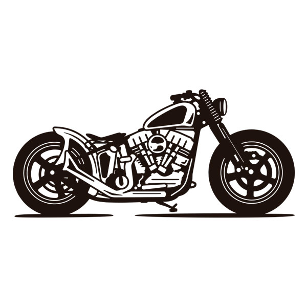 Stickers muraux: Moto Chopper