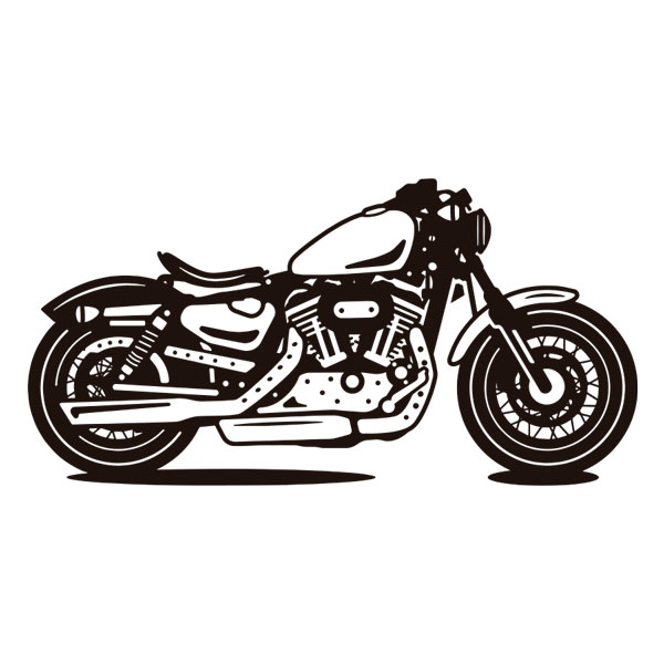Stickers muraux: Moto Classique Harley-Davidson