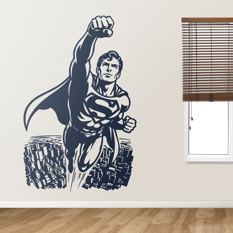 Stickers muraux: Superman Metropolis