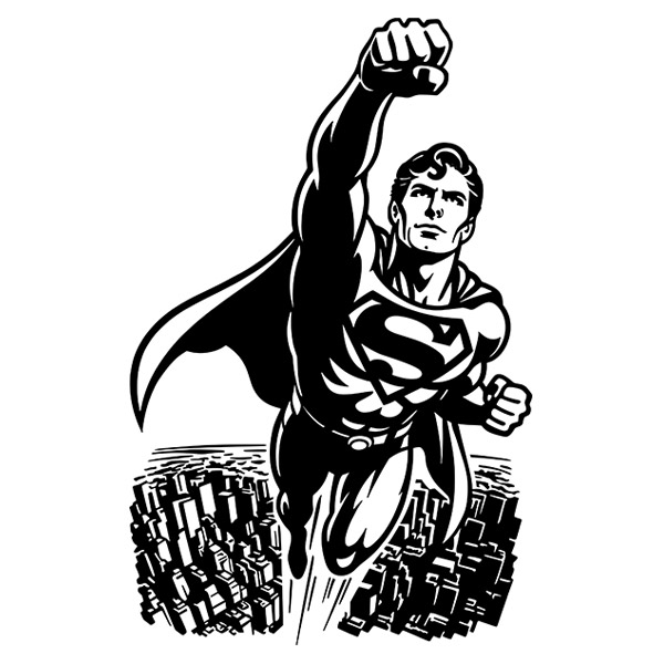 Stickers muraux: Superman Metropolis