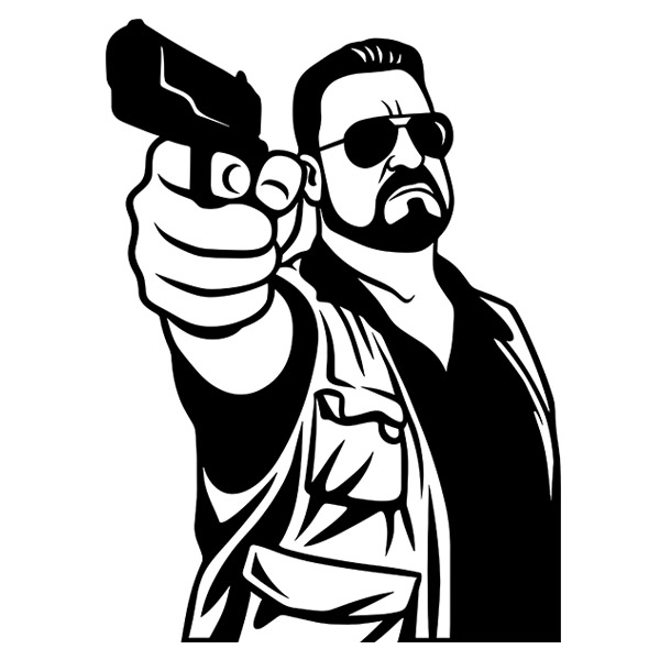 Stickers muraux: Walter Sobchak - The Big Lebowski