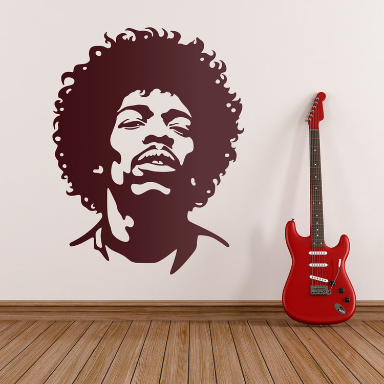 Stickers muraux: Jimi Hendrix