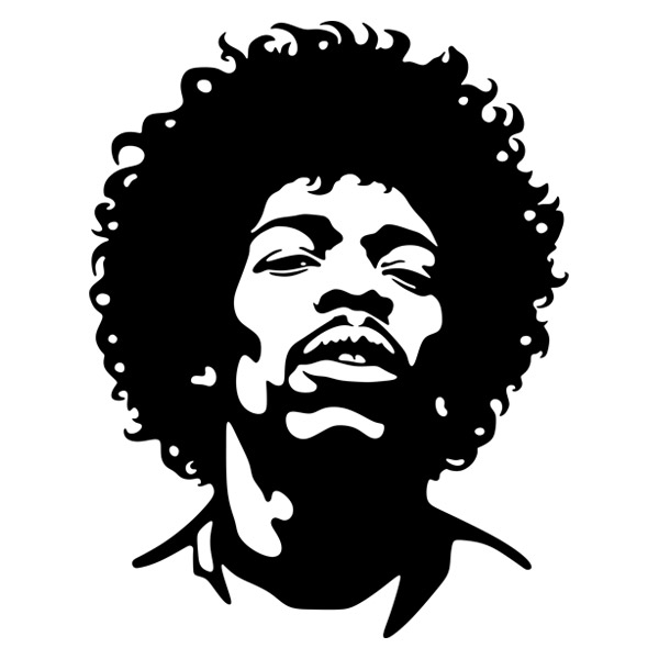 Stickers muraux: Jimi Hendrix Artist