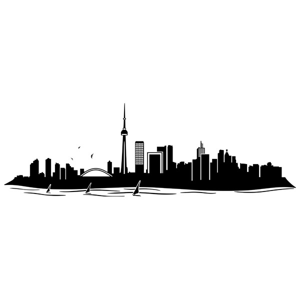 Stickers muraux: Skyline Toronto