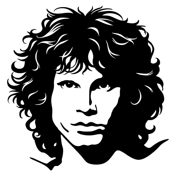 Stickers muraux: Jim Morrison - The Doors