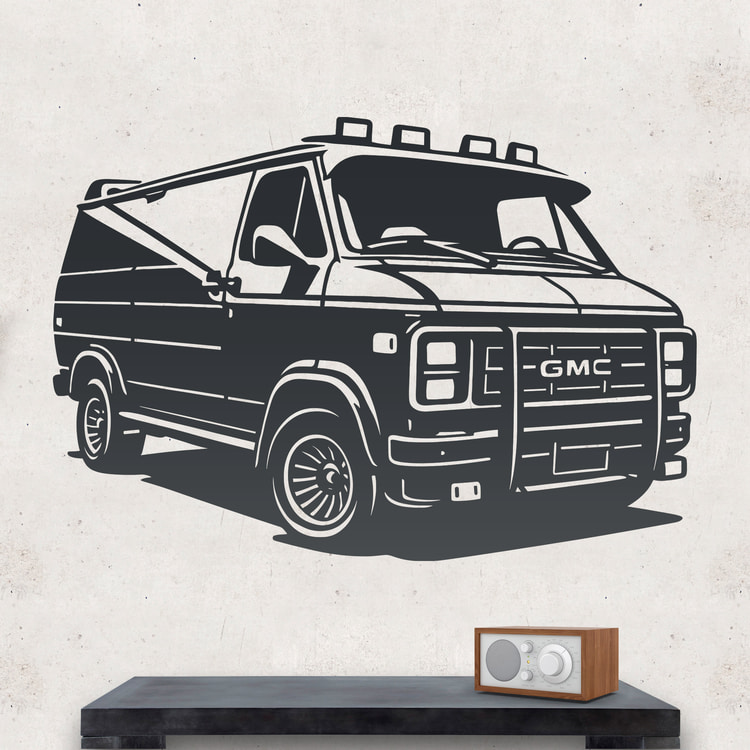 Stickers muraux: Fourgonnette A-Team
