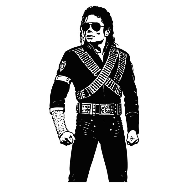 Stickers muraux: Michael Jackson Super Bowl 1993