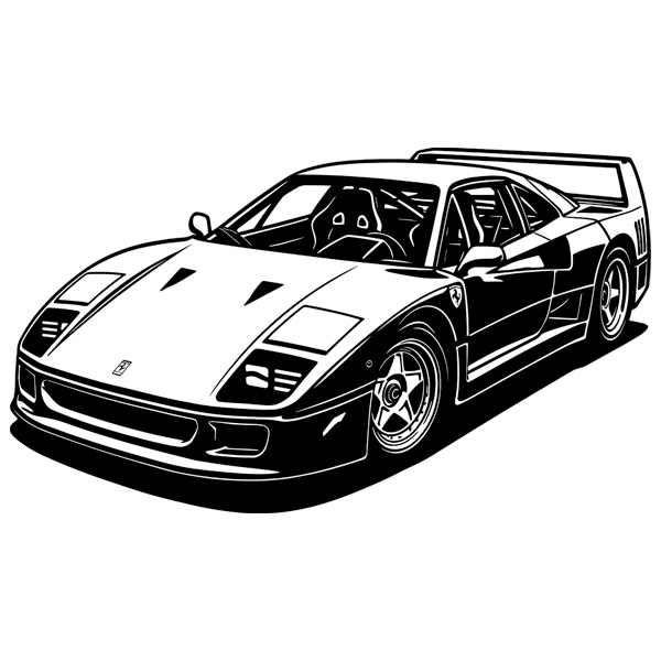 Stickers muraux: Ferrari F-40