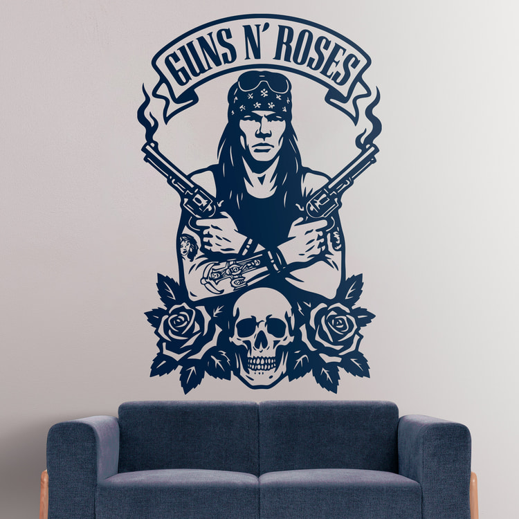 Stickers muraux: Guns N' Roses - Axel Rose