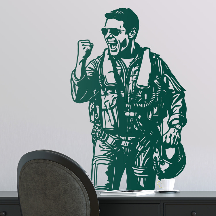 Stickers muraux: Top Gun Maverick - Tom Cruise