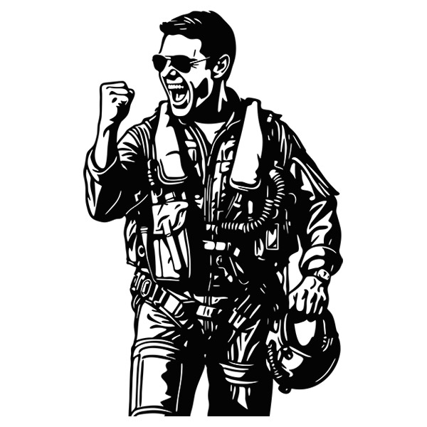 Stickers muraux: Top Gun Maverick - Tom Cruise