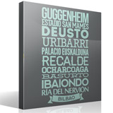 Stickers muraux: Typografic Bilbao 2