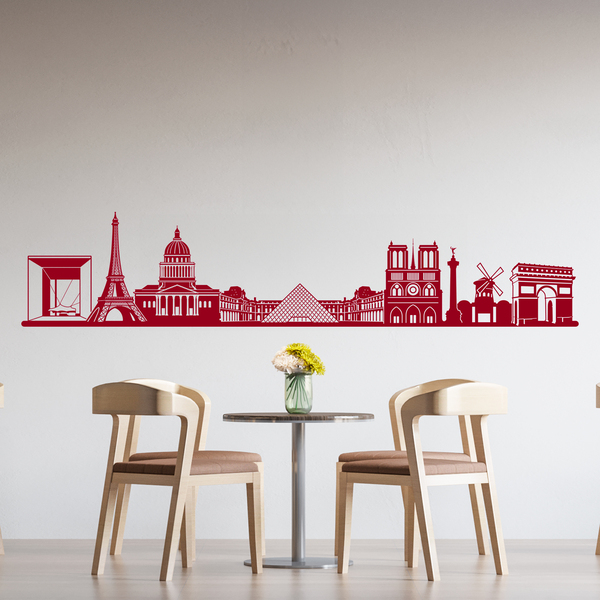 Stickers muraux: Skyline de Paris