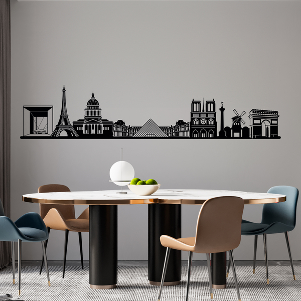 Stickers muraux: Skyline de Paris