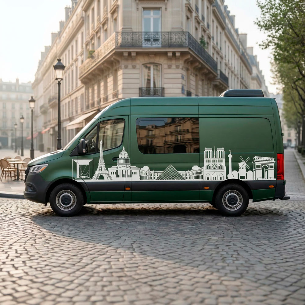 Stickers muraux: Skyline de Paris