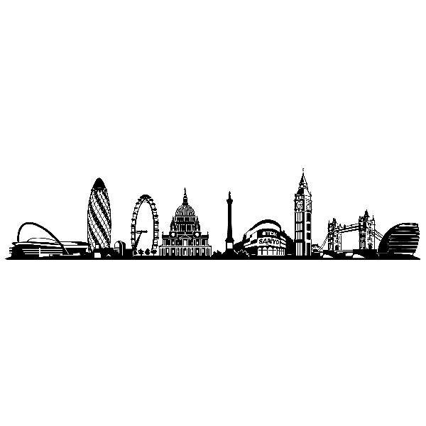 Stickers muraux: Horizon architectural de Londres