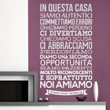 Stickers muraux: In questa casa siamo autentici 2