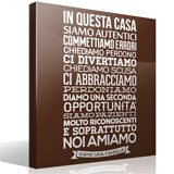 Stickers muraux: In questa casa siamo autentici 3