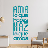 Stickers muraux: Ama lo que haces haz lo que amas 4