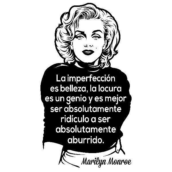 Stickers muraux: La imperfección es belleza... Marilyn Monroe