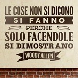 Stickers muraux: Le cose non si dicono... Woody Allen 2