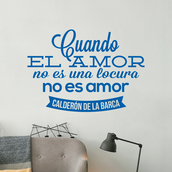 Stickers muraux: Cuando el amor... Calderón de la Barca