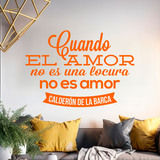 Stickers muraux: Cuando el amor... Calderón de la Barca 3